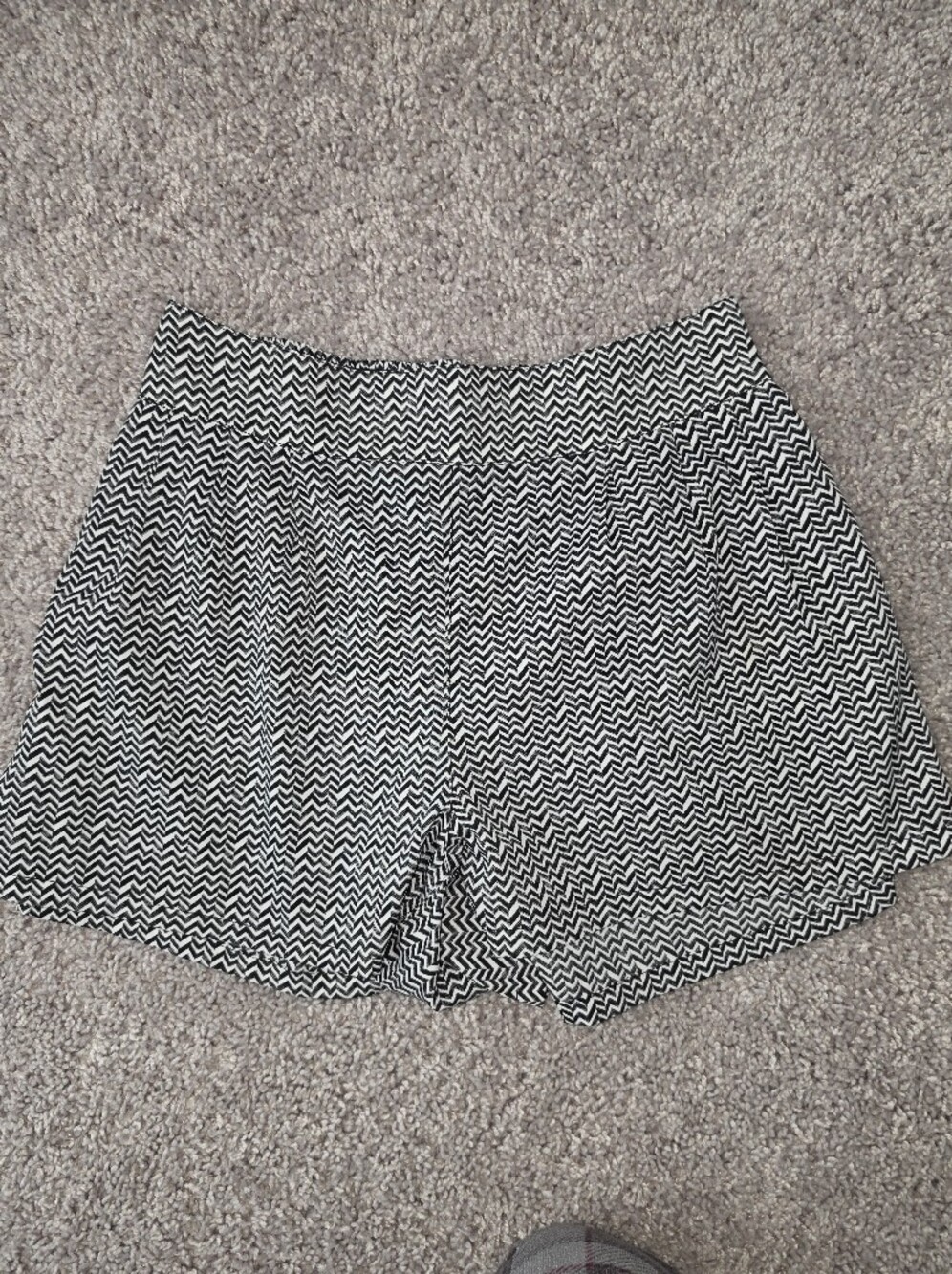 American Eagle Outfitters Black and White Chevron Women's Shorts